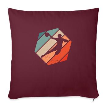 Joueurs de handball Handball Enfants Handball Jouer garçons M - Housse de coussin décorative 45 x 45 cm - bordeaux - Devant