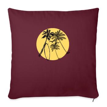 SURFING LIFE- TEE SHIRT IMPRIMÉ VINTAGE MESSAGE - Housse de coussin décorative 45 x 45 cm - bordeaux - Devant