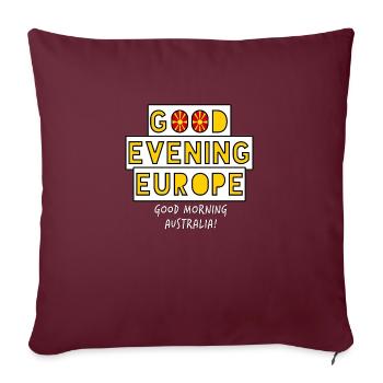 North Macedonia Eurovision Song Contest - Sofa pillowcase 17,3'' x 17,3'' (45 x 45 cm) - burgundy - Front