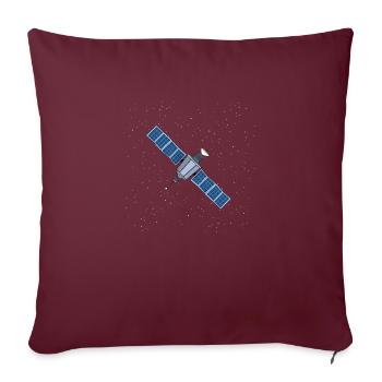 Satellite flottant - Housse de coussin décorative 45 x 45 cm - bordeaux - Devant