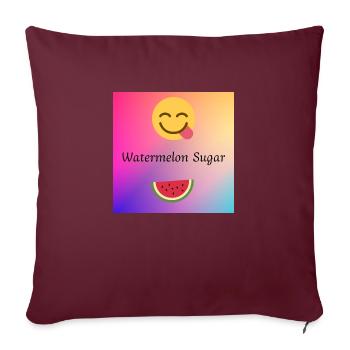 Watermelon Sugar - Sofakissenbezug 45 x 45 cm - Burgunderrot - Vorne