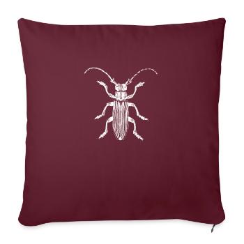 Scarabée - Housse de coussin décorative 45 x 45 cm - bordeaux - Devant