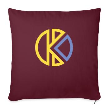 K Clothing Brand - Sofa pillowcase 17,3'' x 17,3'' (45 x 45 cm) - burgundy - Front