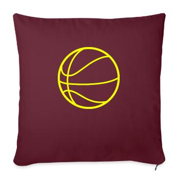 Basketball - Sofakissenbezug 45 x 45 cm - Burgunderrot - Vorne