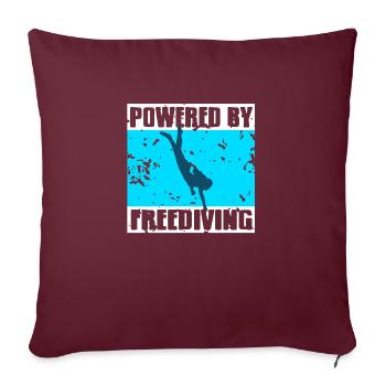 Propulsé par plongée gratuite Idée cadeau - Housse de coussin décorative 45 x 45 cm - bordeaux - Devant