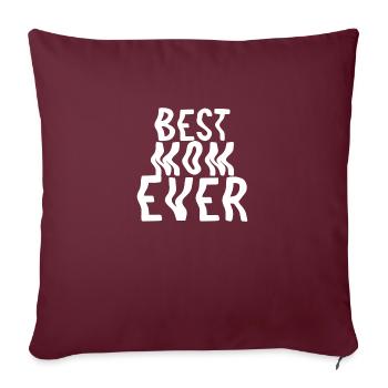 Best mom ever - Housse de coussin décorative 45 x 45 cm - bordeaux - Devant