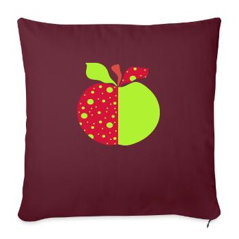Pomme - Housse de coussin décorative 45 x 45 cm - bordeaux - Devant