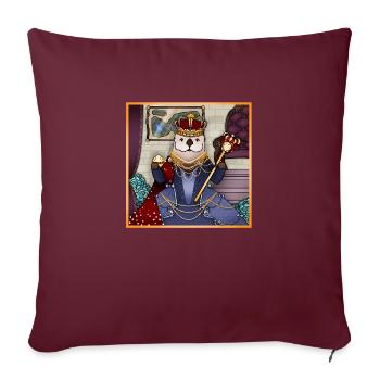 Tazz Talks | Impératrice Tanu - Housse de coussin décorative 45 x 45 cm - bordeaux - Devant