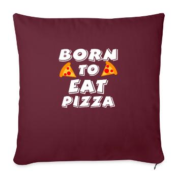 Pizza - Sofakissenbezug 45 x 45 cm - Burgunderrot - Vorne