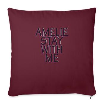 Amelie Stay With Me - Housse de coussin décorative 45 x 45 cm - bordeaux - Devant