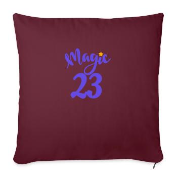 23 magic violet - Housse de coussin décorative 45 x 45 cm - bordeaux - Devant