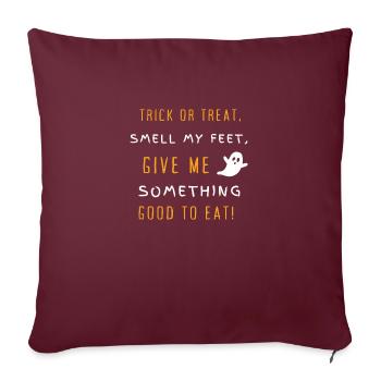 Halloween Give me something to eat - Sofa pillowcase 17,3'' x 17,3'' (45 x 45 cm) - burgundy - Front