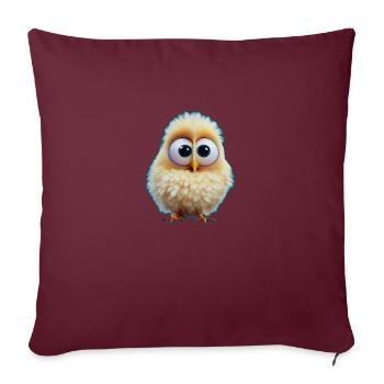 Kücken 7 - Housse de coussin décorative 45 x 45 cm - bordeaux - Devant