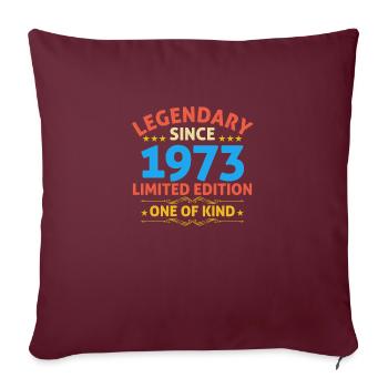 Légendaire depuis 1973 Edition Limitée - Housse de coussin décorative 45 x 45 cm - bordeaux - Devant