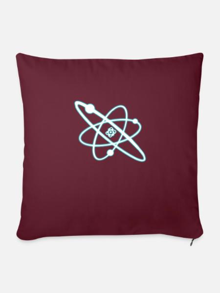 Atom - Sofakissenbezug 45 x 45 cm - Burgunderrot