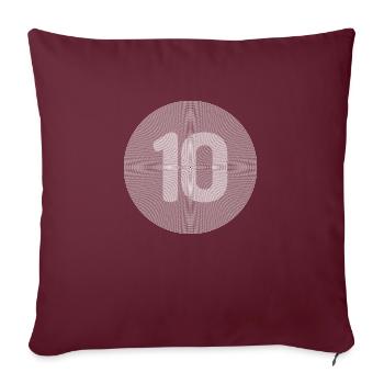 10 - Housse de coussin décorative 45 x 45 cm - bordeaux - Devant