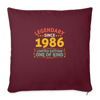 Légendaire depuis 1986 Edition Limitée - Housse de coussin décorative 45 x 45 cm - bordeaux - Devant