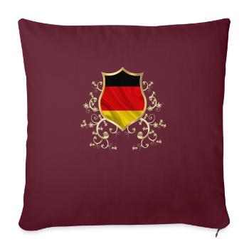 Deutschland deutsch europa Deutschland deutschland - Sofakissenbezug 45 x 45 cm - Burgunderrot - Vorne