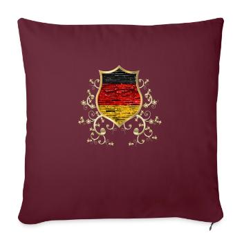 Deutschland deutsch europa Deutschland deutschland - Sofakissenbezug 45 x 45 cm - Burgunderrot - Vorne