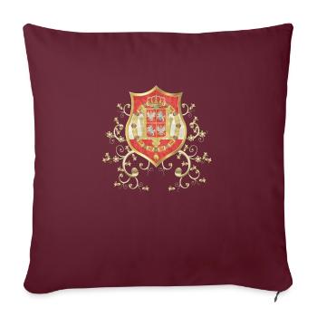 Polen Polen Polen Polnische Flagge Poljska - Sofakissenbezug 45 x 45 cm - Burgunderrot - Vorne