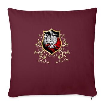 Polen Polen Polen Polnische Flagge Poljska - Sofakissenbezug 45 x 45 cm - Burgunderrot - Vorne