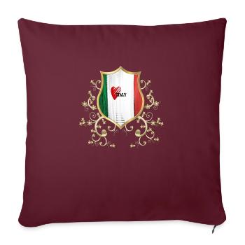 Italie Italie Italie Rome Europe Italie Italie Milan - Housse de coussin décorative 45 x 45 cm - bordeaux - Devant