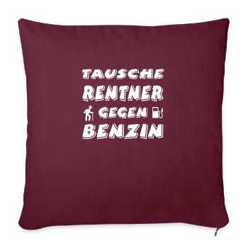 Auto - Sofakissenbezug 45 x 45 cm - Burgunderrot - Vorne