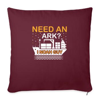 Besoin d’une arche? I Noah Guy - Housse de coussin décorative 45 x 45 cm - bordeaux - Devant