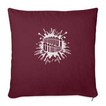 Langage de programme de code binaire - Housse de coussin décorative 45 x 45 cm - bordeaux - Devant