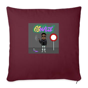 Entspanntes HipHop design to chillout⚡🎤🔐 - Sofakissenbezug 45 x 45 cm - Burgunderrot - Vorne