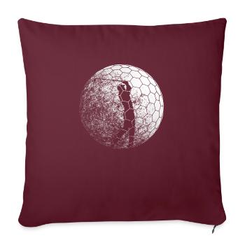 Golfball - Sofakissenbezug 45 x 45 cm - Burgunderrot - Vorne
