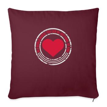 Vous pouvez être gentil - Housse de coussin décorative 45 x 45 cm - bordeaux - Devant