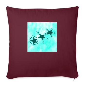 3 ÉTOILES SOURIANT AZULITO - Housse de coussin décorative 45 x 45 cm - bordeaux - Devant