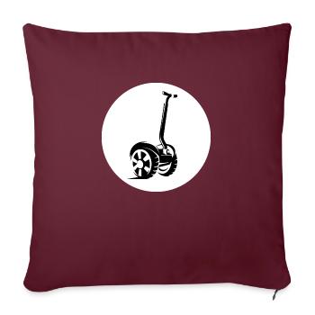 E-Scooter E-Roller Scooter - Housse de coussin décorative 45 x 45 cm - bordeaux - Devant