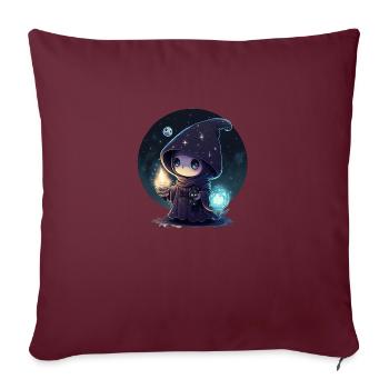 Kosmische Süße - Sofakissenbezug 45 x 45 cm - Burgunderrot - Vorne