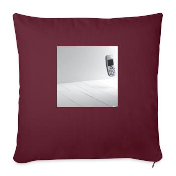 Minimal Cell - Sofakissenbezug 45 x 45 cm - Burgunderrot - Vorne