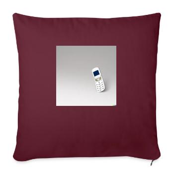 Minimal Cell 02 - Sofakissenbezug 45 x 45 cm - Burgunderrot - Vorne