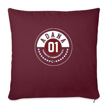 Adana - Housse de coussin décorative 45 x 45 cm - bordeaux - Devant