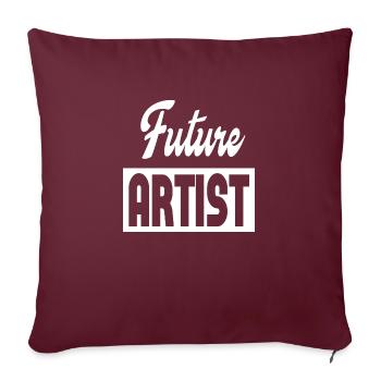 Future Artist - Sofakissenbezug 45 x 45 cm - Burgunderrot - Vorne