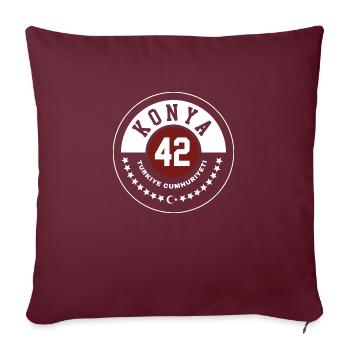 Konya - Sofa pillowcase 17,3'' x 17,3'' (45 x 45 cm) - burgundy - Front