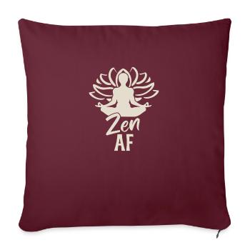 Zen AF - Housse de coussin décorative 45 x 45 cm - bordeaux - Devant