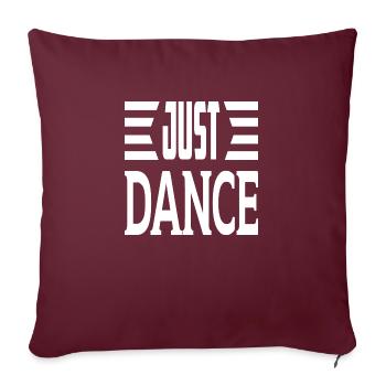 Juste danser - Housse de coussin décorative 45 x 45 cm - bordeaux - Devant