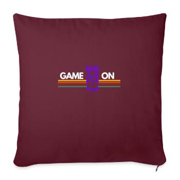 GAME ON! - Sofakissenbezug 45 x 45 cm - Burgunderrot - Vorne