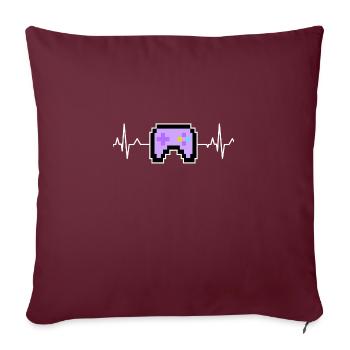 Contrôleur - Housse de coussin décorative 45 x 45 cm - bordeaux - Devant