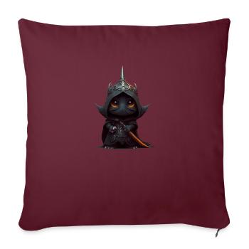 Seigneur des ténèbres - Housse de coussin décorative 45 x 45 cm - bordeaux - Devant