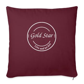 Design Logo Text - Sofakissenbezug 45 x 45 cm - Burgunderrot - Vorne