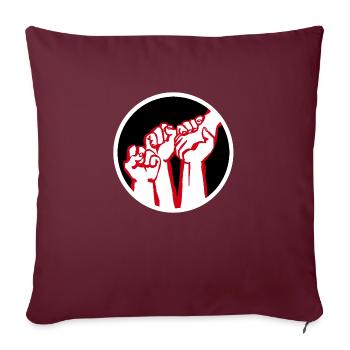 poings2b - Housse de coussin décorative 45 x 45 cm - bordeaux - Devant