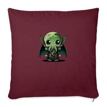 Un bébé mignon Cthulhu - Housse de coussin décorative 45 x 45 cm - bordeaux - Devant