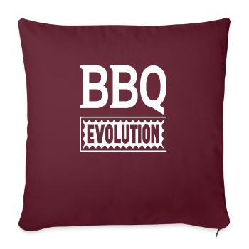 BBQ Evolution - Sofakissenbezug 45 x 45 cm - Burgunderrot - Vorne