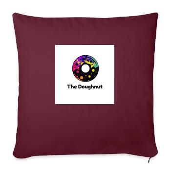 Le beignet - Housse de coussin décorative 45 x 45 cm - bordeaux - Devant